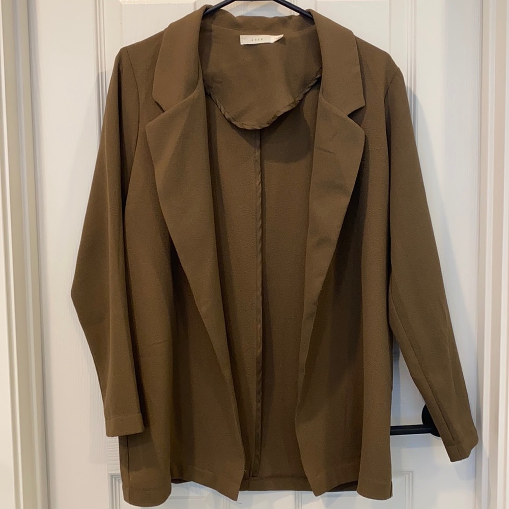 LUSH Boyfriend Crepe Blazer XS